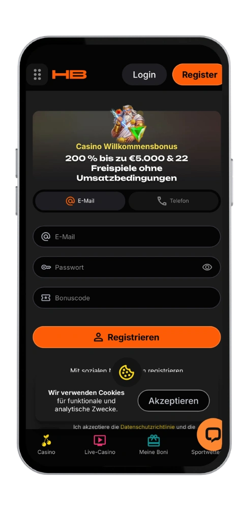Hertzbetz kasino einloggen