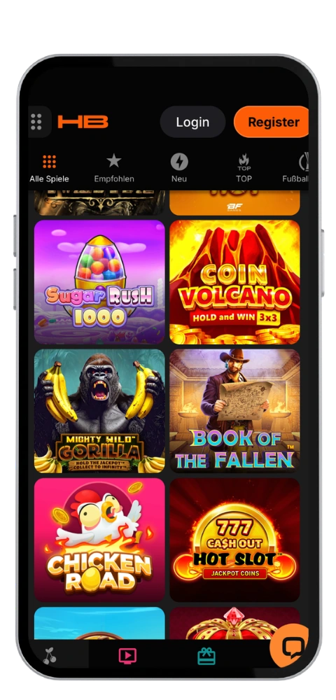 Hertzbetz kasino app